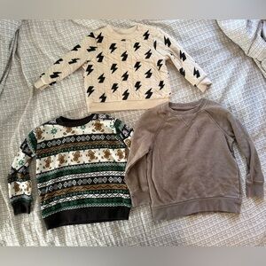 Baby boy toddler sweatshirt bundle